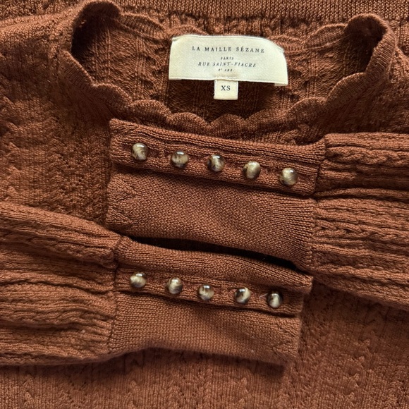 Sezane Ornella Jumper XS Hazelnut - Wool Sweater - Picture 6 of 14